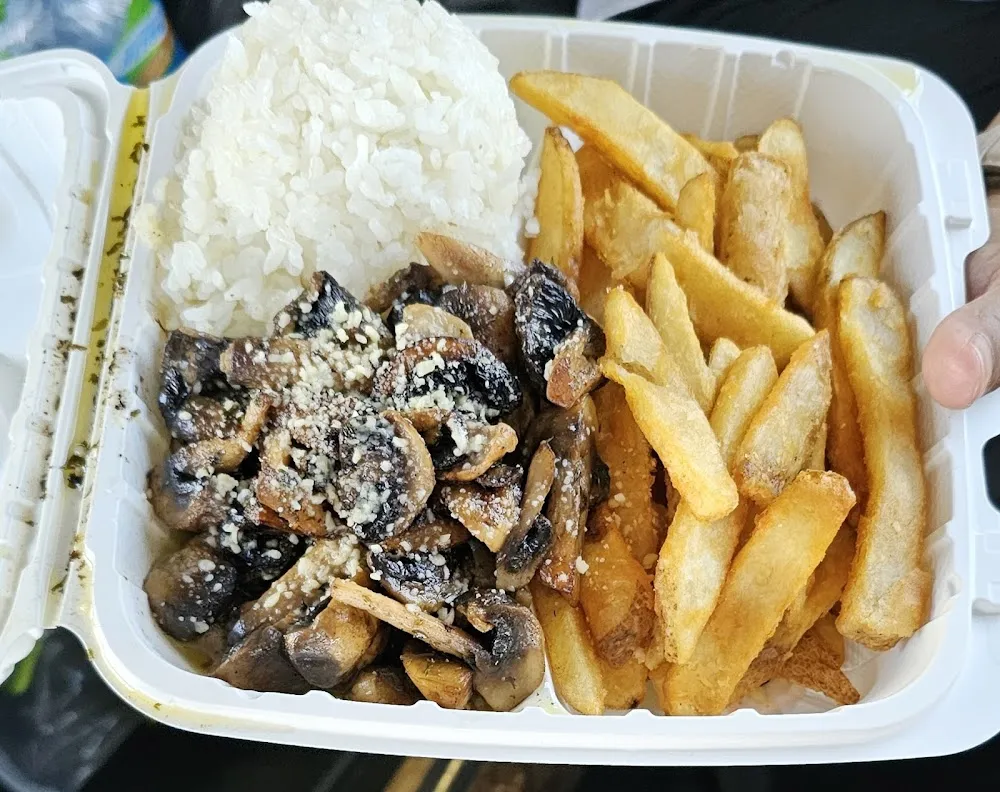 Mushroom Rice with French Fries